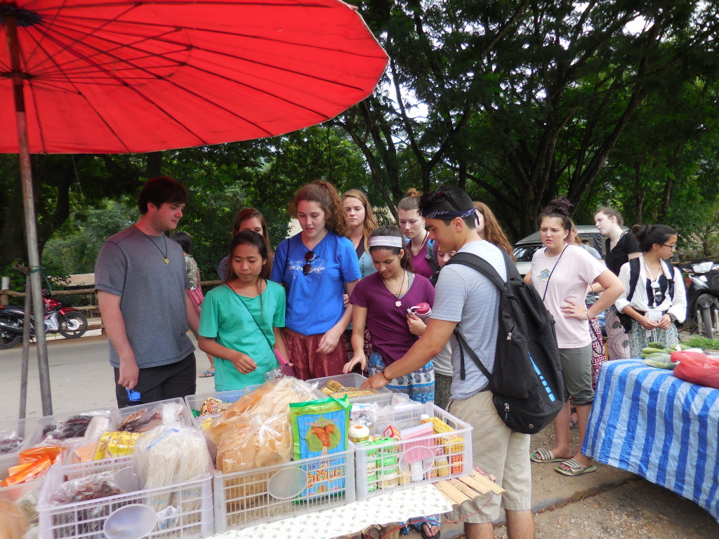 Students at the Market